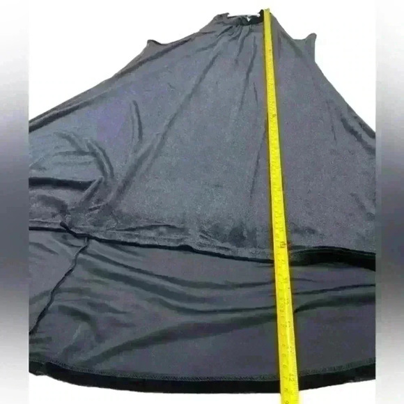 Lola & Sophie Black Velvet Halter High Lo Dress Size Small - Picture 6 of 7